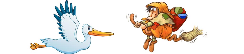 Epifania: la Befana e la cicogna