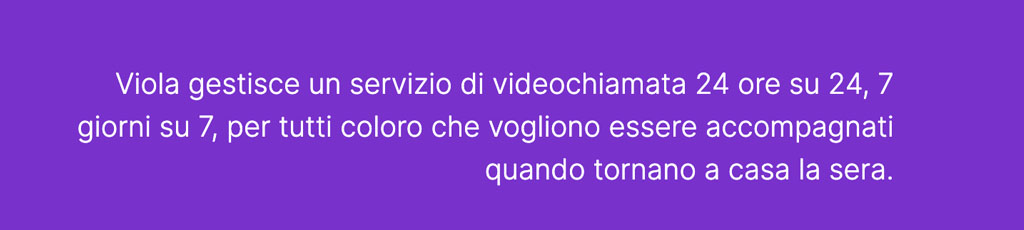 “Viola” per le donne