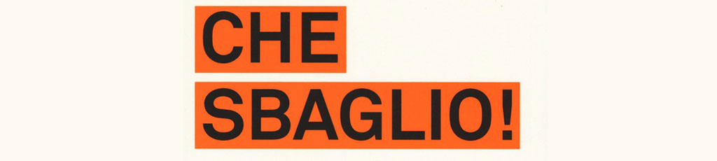 Erik Kessels: “Che sbaglio!”.