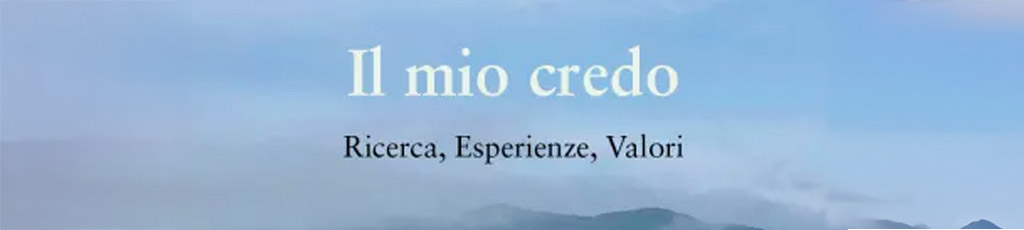 Ristampato “Il mio credo”